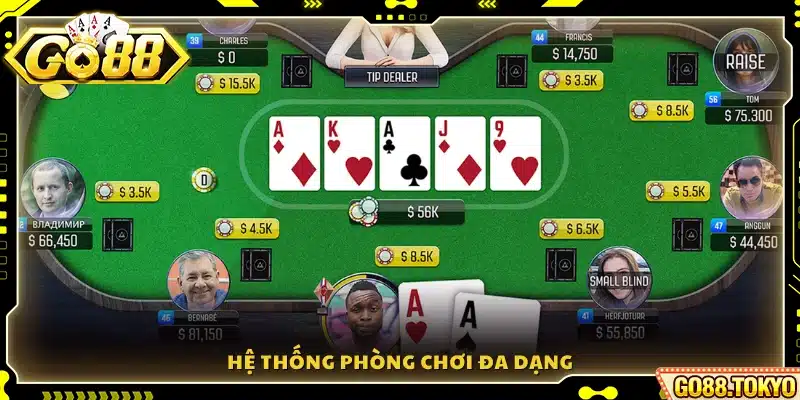 Nhiều sảnh thiết kế theo cấp độ và phong cách khác nhau 